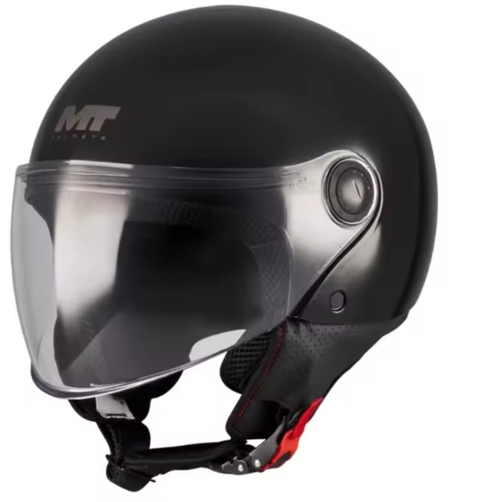 MT Helmets - Casco jet Street S Pure homologado ECE 22.06 con pantalla transparente para moto y scooter urbano