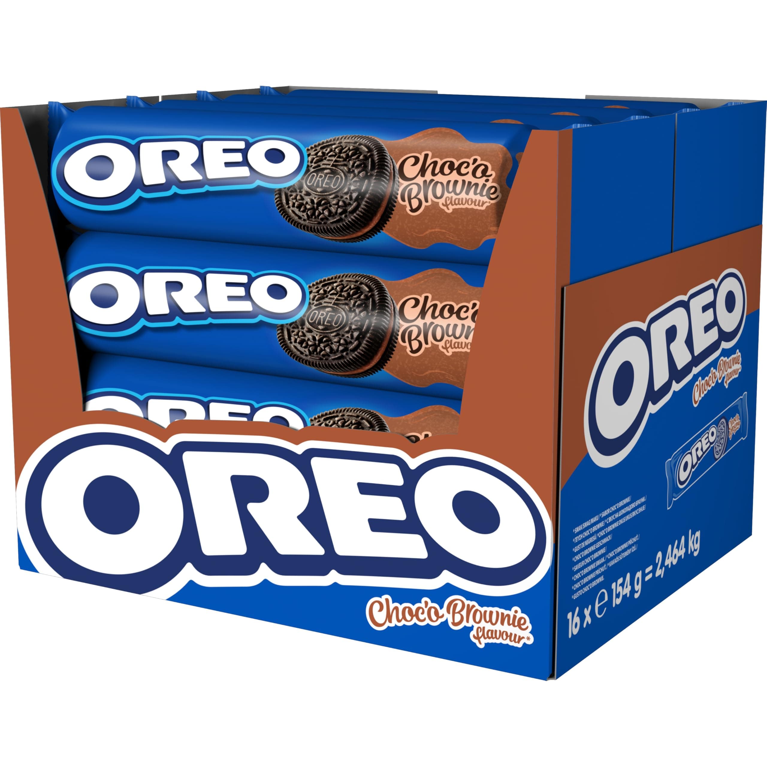 OREO Choco Brownie galletas de cacao relleno, sabor brownie, 16x154g