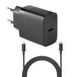 Cargador con Cable USB para Switch 2 30w - Negro
