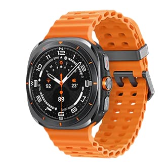 Smartwatch - Samsung Watch Ultra LTE (2025), 47 mm, 4G, 1.47", Exynos W1000, 64 GB, 2 GB RAM, 590 mAh, Android, Naranja / Gris Titanio