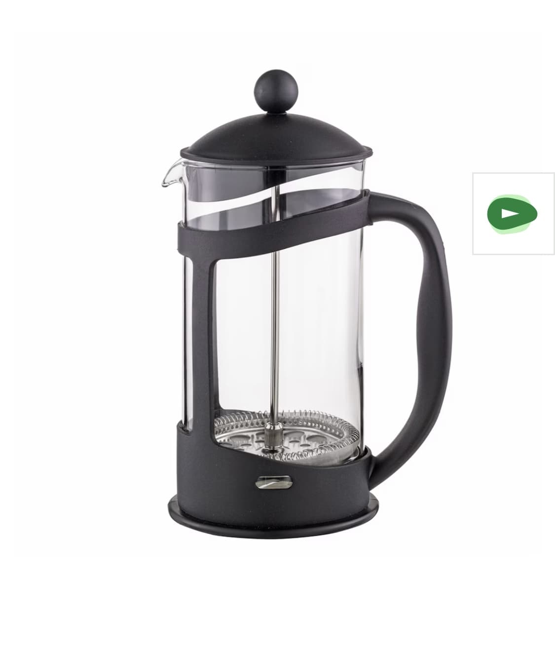 Cafetera de émbolo / Prensa francesa El Corte Inglés 8 Tazas (1L) por solo 6,47€ (-50%) con Recogida Gratis (3 Tazas por 4,97€)