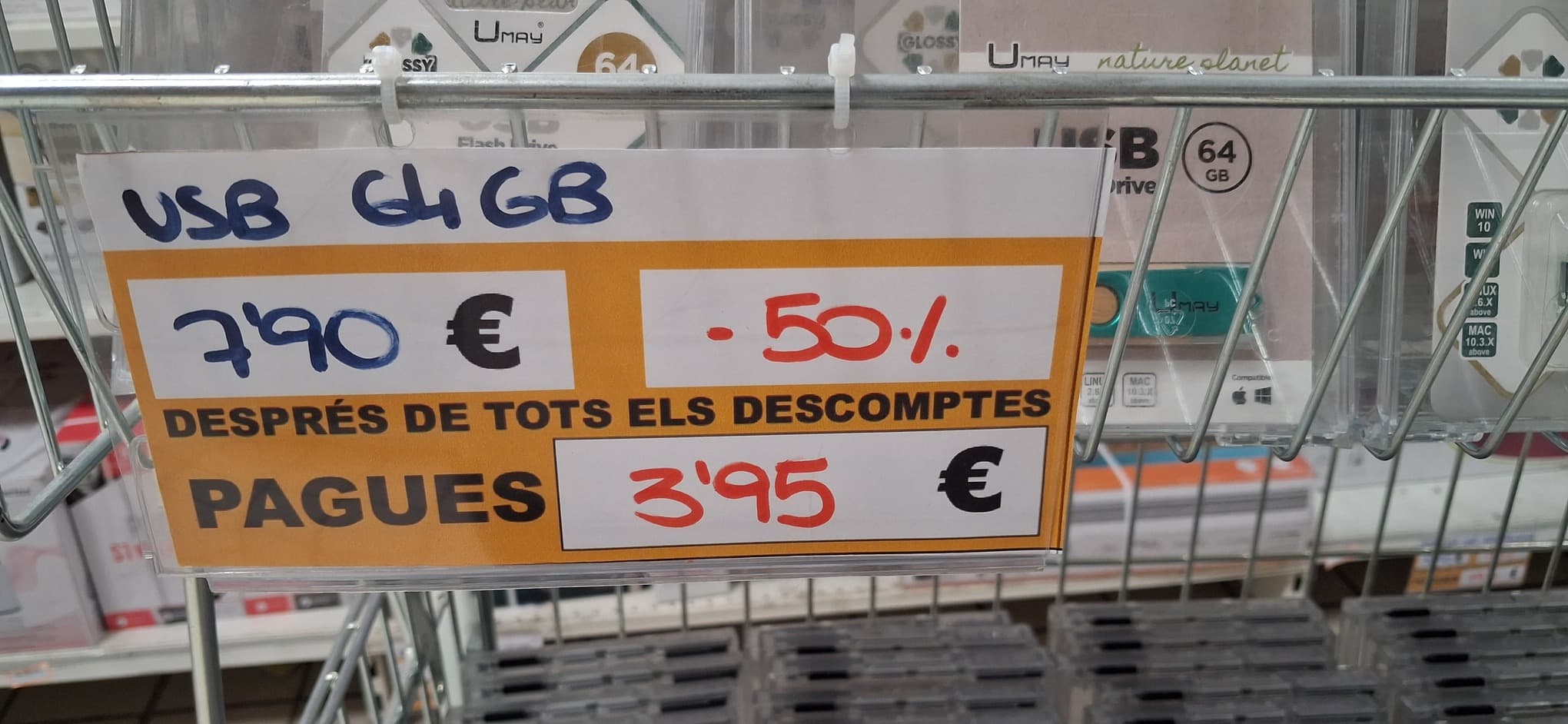 Pendrive 64gb marca Umay Carrefour Outlet Terrassa