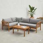 Conjunto de Jardín Rinconera + Mesa de Madera de Acacia, Bali (+60€ en cupón canjeable)