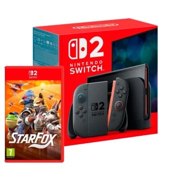 Consola Nintendo Switch 2 batería extraible 256 GB + Star Fox/consola switch 2 + star fox