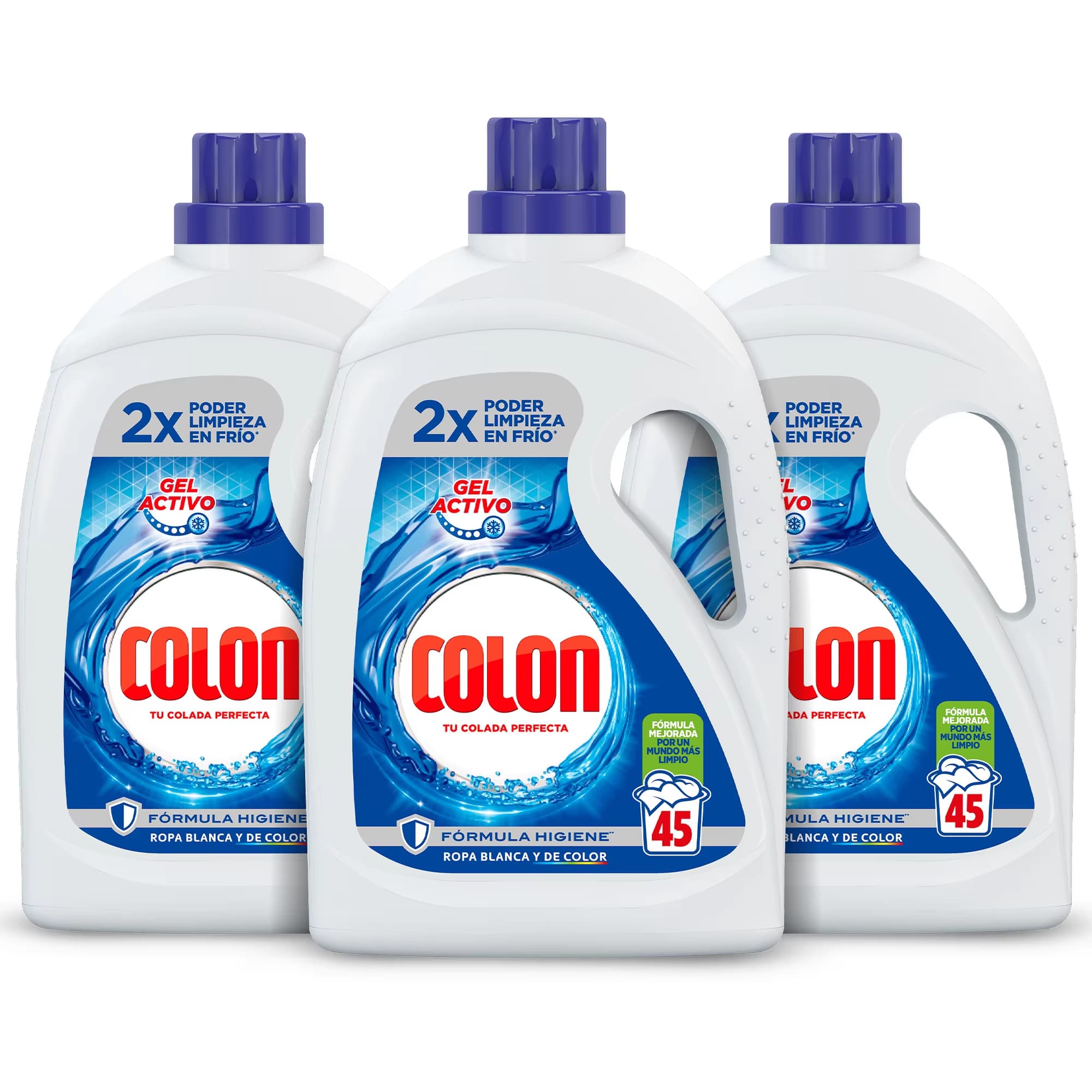 Colon Gel Activo Detergente para la lavadora Gel 135 lavados (0,12/und)