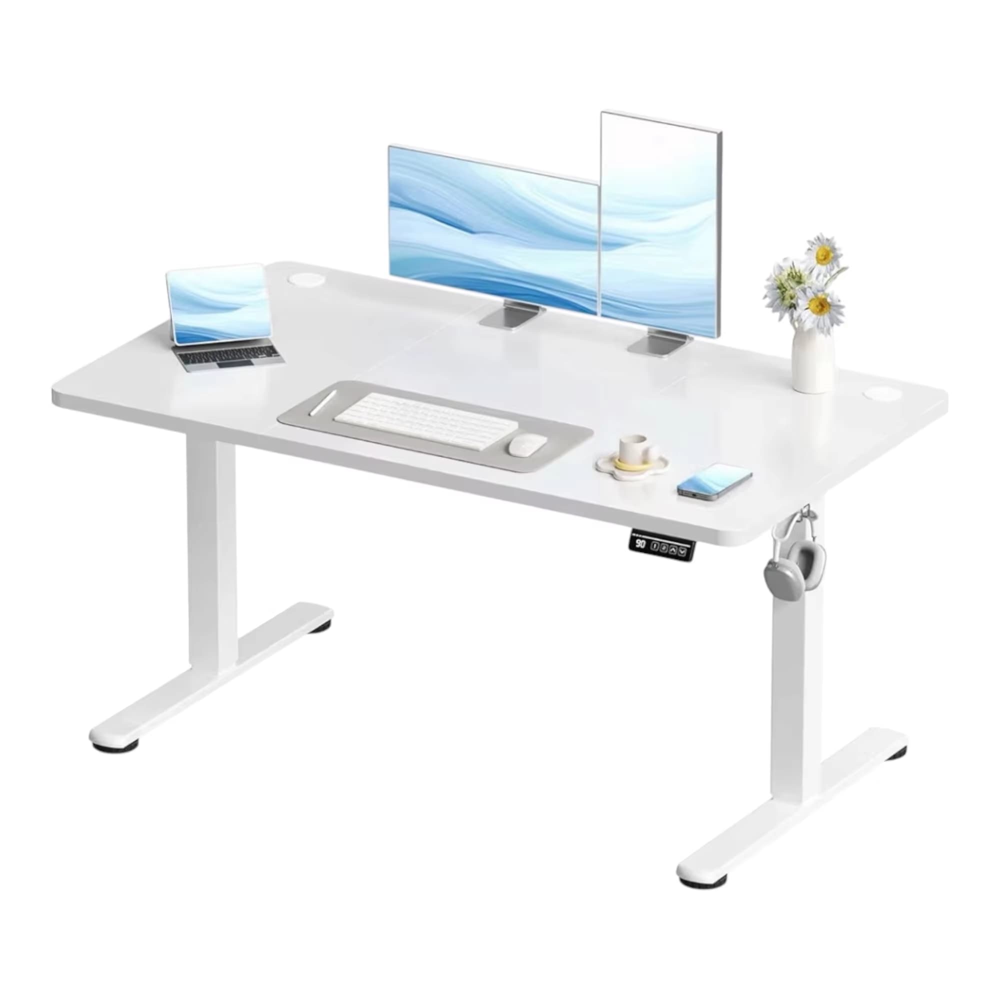 Escritorio Elevable Eléctrico Ajustable en Altura 120CM × 60CM (140CM × 60CM por 77,88€) (Desde España) varios colores