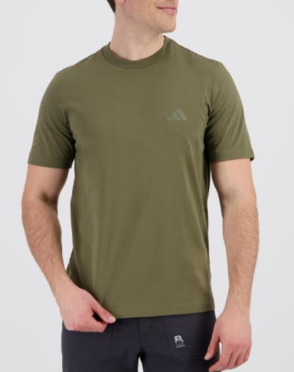 Camiseta Trekking adidas M Terrex Gt Verde Hombre (100% algodón suave, transpirable, corte outdoor clásico, cómoda)