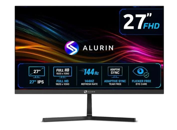 Monitor Alurin CoreVision 27" Full HD IPS 144Hz 1ms Adaptive Sync
