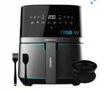 Freidora de Aire sin Aceite Cecotec Cecofry Full InoxBlack 5500 Pro Accesorios, 1700 W, 5.5 L