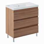 Mueble de baño con patas con 3 cajones y lavabo teckstone BBest Cosmic