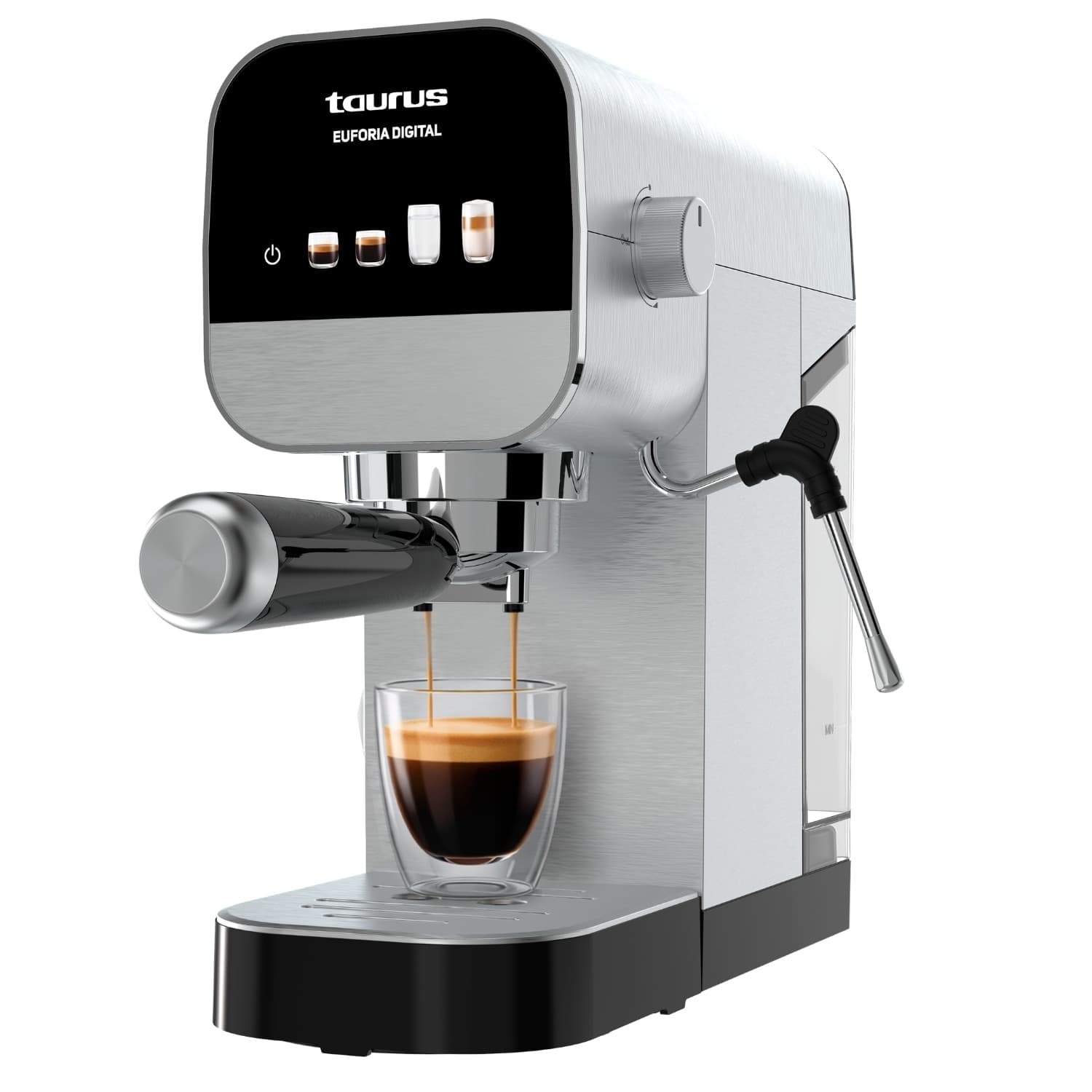 Cafetera Espresso manual Taurus Euforia Digital 20 bares Negro
