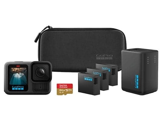 Pack GoPro Hero 13 Power Bundle (incluye +3 Baterías Enduro, Cargador, SD 64GB, Estuche, Soportes)