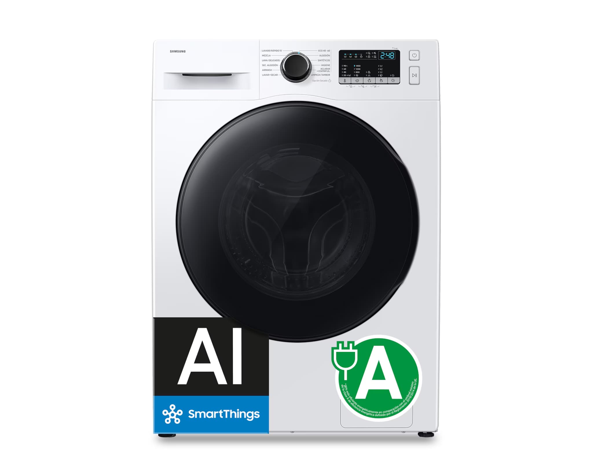Lavasecadora 8Kg/6Kg Motor Digital Inverter Clase E/A Blanca WD80HG4U04BEEC +