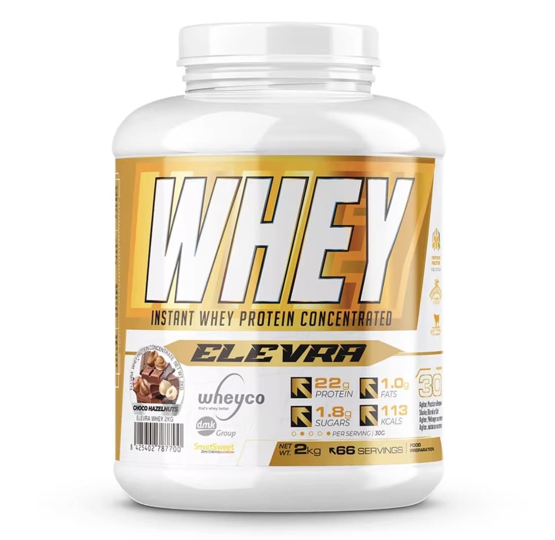 ELEVRA - 100% PRO Whey Protein 2kg (Varios Sabores)