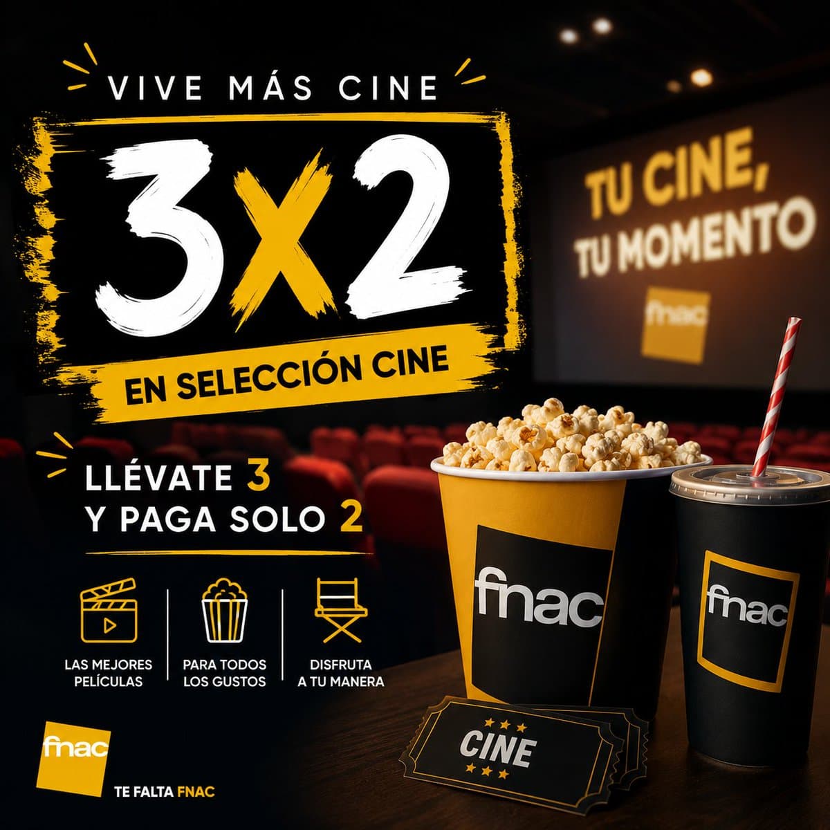 3x2 en Selección de Cine en Fnac (Incluye UHD 4K y Blu-ray)