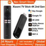 Xiaomi TV Stick 4K 2nd Gen - Google TV, WiFi 6, Netflix, Google Assistant, Bluetooth 5.2