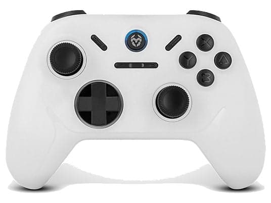 Mando Nintendo Switch - Krom Kadoer, Para Nintendo Switch 1 y 2, PC, iOS y Android, Inalámbrico, Blanco