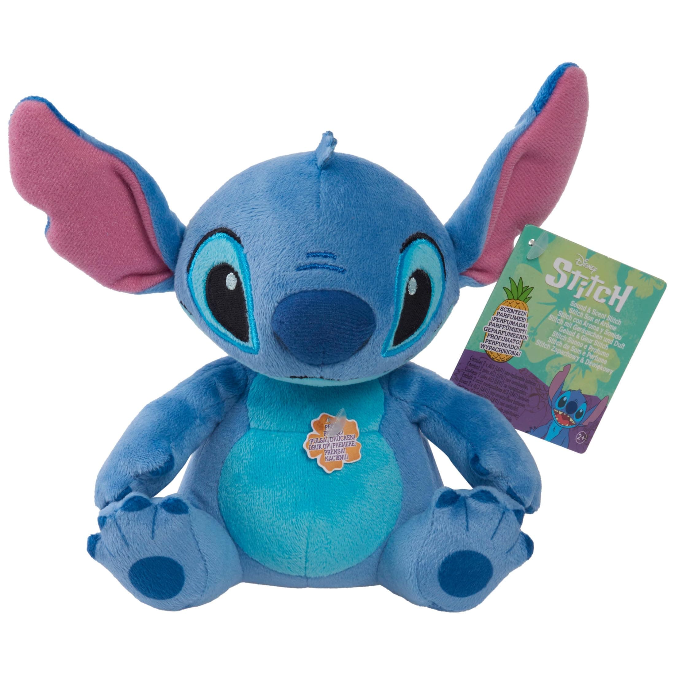 Just Play Peluche con Sonido y Aroma Stitch de Disney (15 cm)