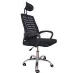 Silla de Oficina con Soporte Lumbar Giratoria