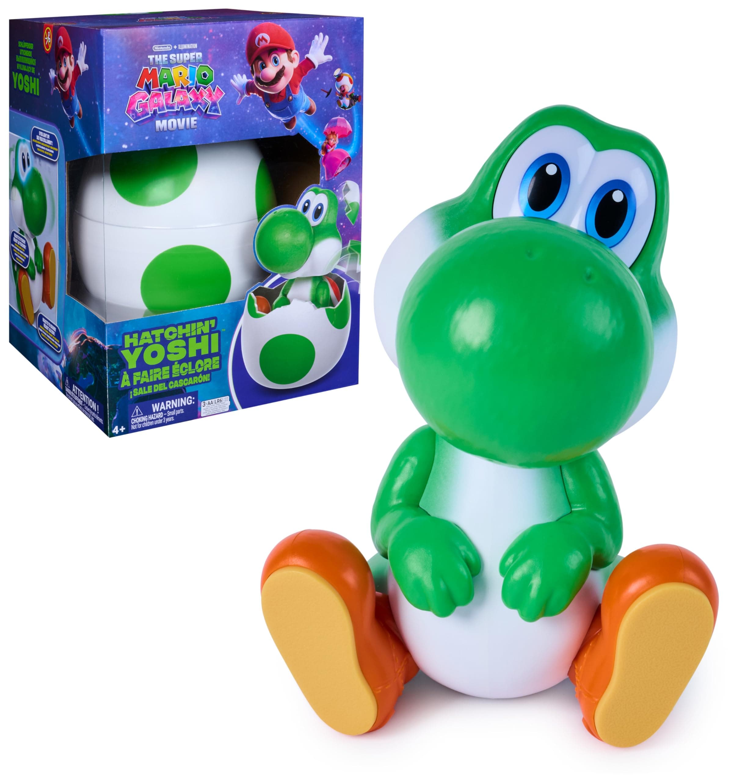 Yoshi Interactivo Super Mario Galaxy (Sale del Huevo) con luces y sonidos