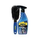 Rain-X Limpiador y Protector de Grafeno para Llantas – Brillo Duradero y Escudo Antisuciedad + Cepillo para Llantas