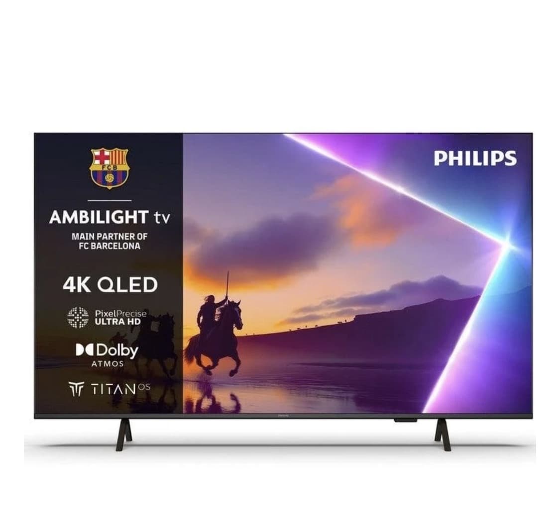 TV Philips QLED 55PUS8450 55" 4K Ambilight Titan OS Dolby Atmos Smart TV