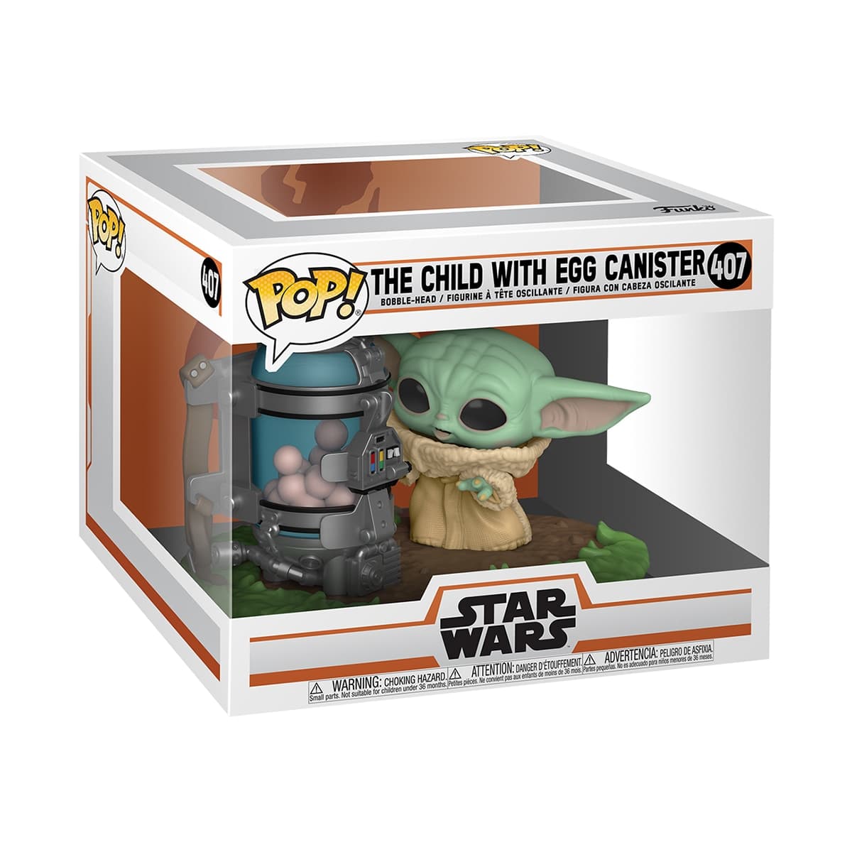 Figura Funko NEWPop! Deluxe Child with egg canister | Star Wars The Mandalorian | Recogida gratis