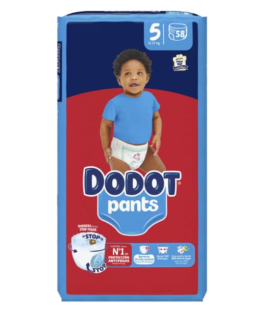 x3 Dodot Pants talla 5 a 27 céntimos el pañal 58 ud. - En total 174 Pants