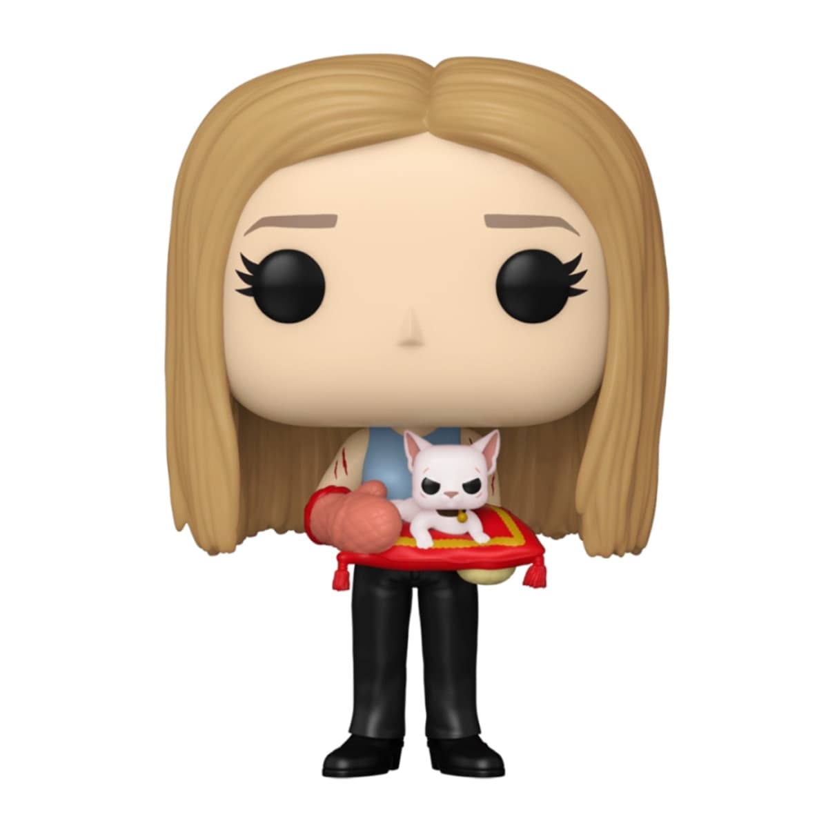 Figura Funko Pop Rachel Green con gato Friends (Colección oficial serie de comedia, vinilo 9 cm, caja con ventana, El Corte Inglés)