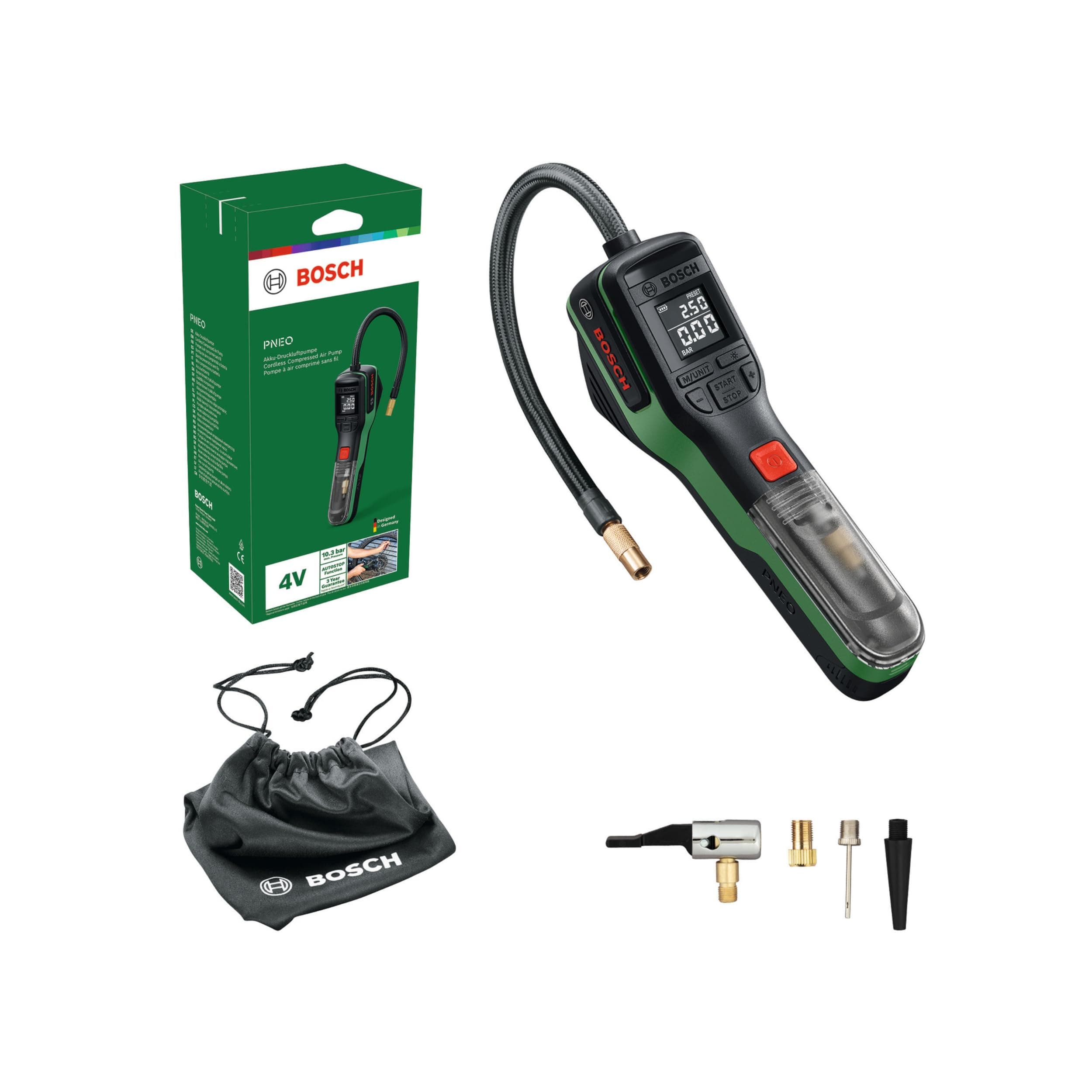 Bosch PNEO Bomba Neumática a Batería de 4V