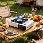 Estufa de Gas Portátil – Compacta para Camping y Cocina Exterior