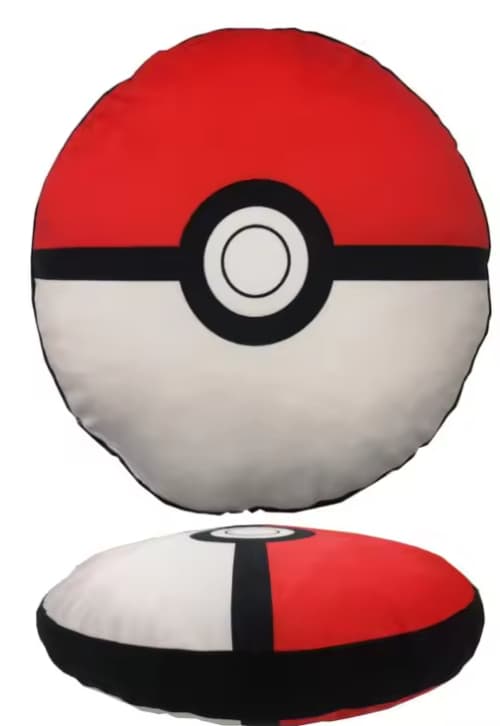 Cojín Peluche 3D Pokeball Pokémon 40x40cm