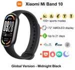 Xiaomi Mi Band 10, pantalla AMOLED de 1,72 pulgadas, monitoreo del ritmo cardíaco y del oxígeno en sangre