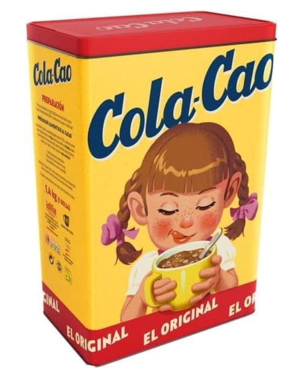 ColaCao, Original, Cacao Soluble Natural sin Aditivos - Lata Edición Especial Vintage - 1,4kg