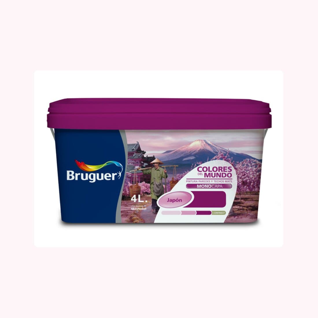 Colección Pintura Plástica Mate Bruguer Colores del Mundo 4 L