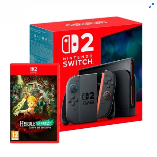 Consola Nintendo Switch 2 256 GB + Hyrule Warriors La Era del Destierro