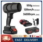 Soplador Turbo inalámbrico de 120 km/h, secador de coche de alta velocidad de 36000RPM