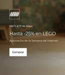 Lego 20% descuento en 1 unidad y 25% comprando 2 (descuento sobre ambos sets)