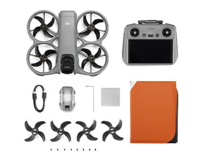 Dron Inmersivo DJI Avata 360 con Mando DJI RC 2 (Vídeo HDR 8K/60fps, Cámara 64 MP, Visión 360°, Detección Omnidireccional, Autonomía 23 min)