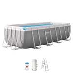 INTEX 55243 - Piscina Desmontable Rectangular con depuradora Prism Frame