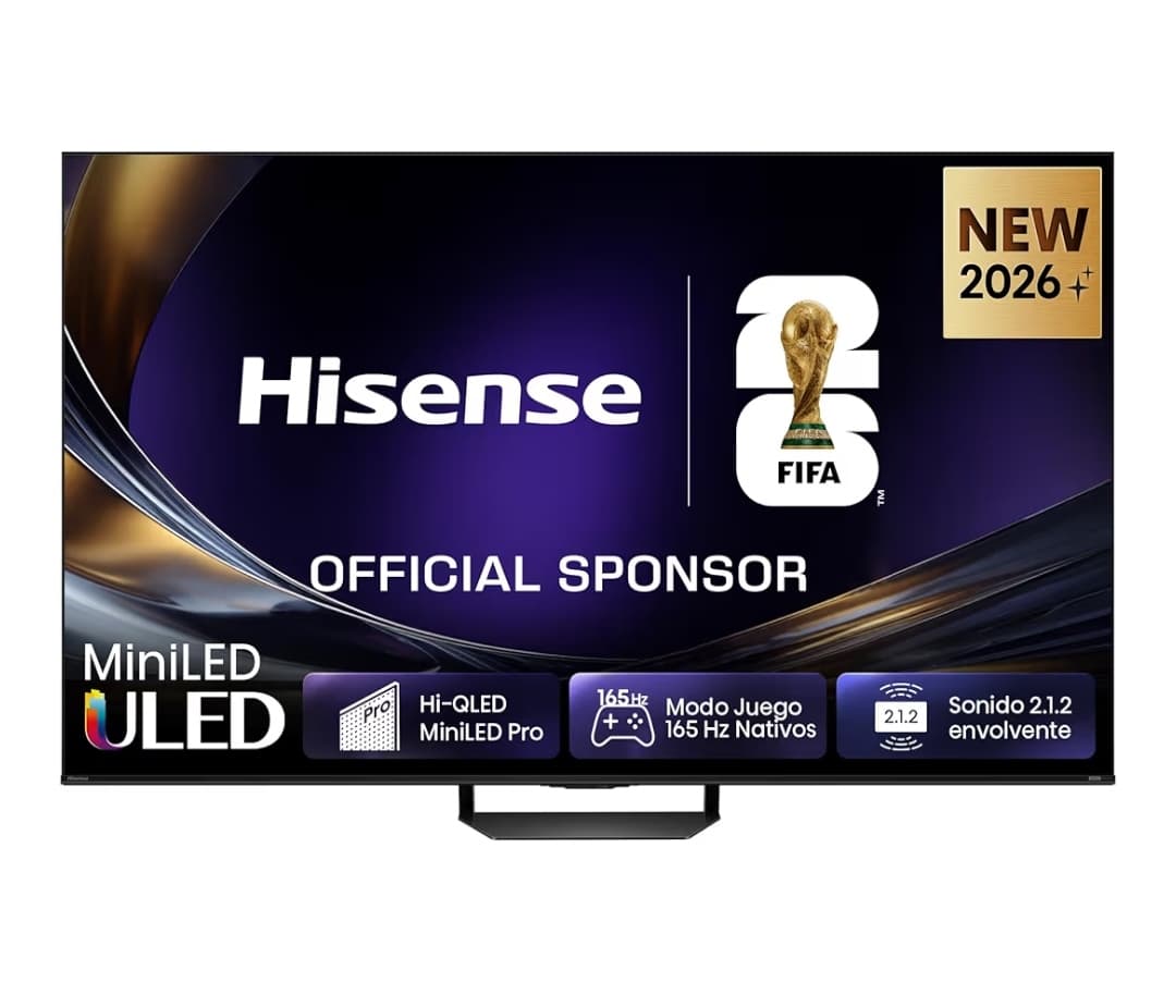 Hisense 65U7S Pro - MiniLED Pro Smart TV 65" Hi-QLED MiniLED Pro, 165 Hz Nativos, Sonido Envolvente 2.1.2, Anti Reflection & Glare Free