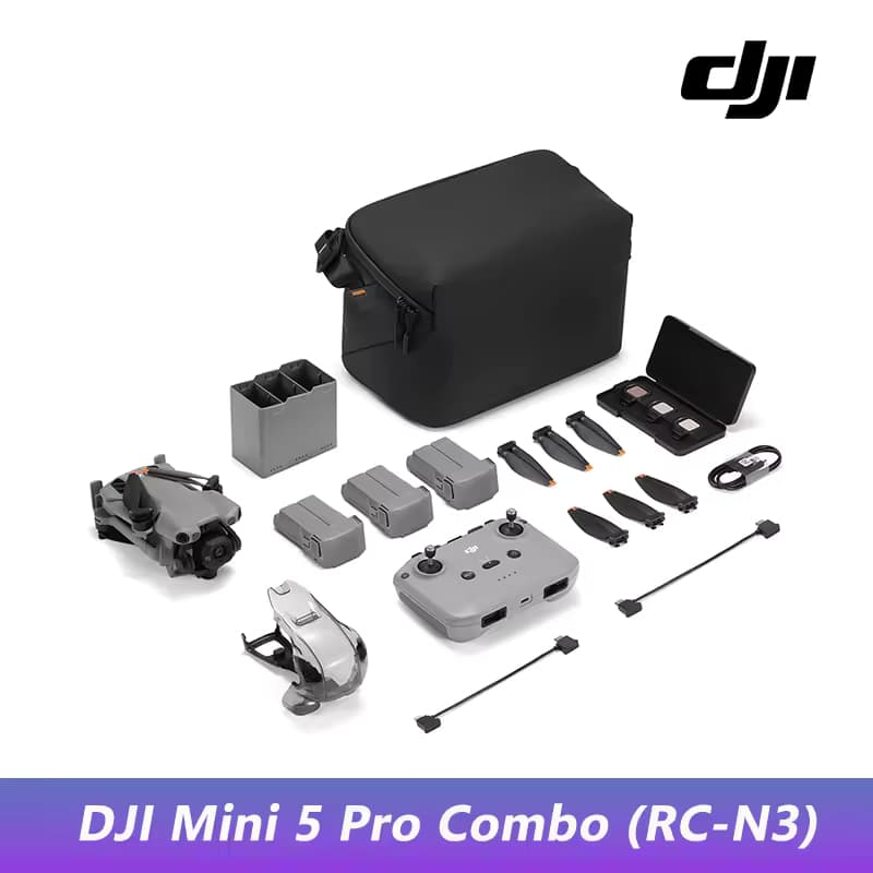 DJI Mini 5 Pro Fly Combo (RC-N3) dron ultraligero C0 con cámara CMOS de 1" y vídeo HDR 4K/60 fps