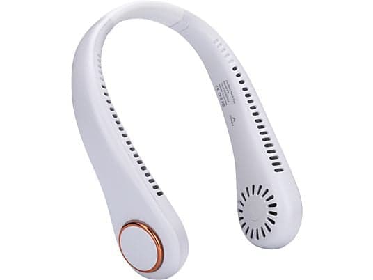 Ventilador de cuello - NK-HO330015, Portátil, 5V, 5h Autonomía, USB, Blanco