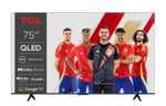 Smart TV QLED 75" (190,5 cm) TCL 75P71K, 4K UHD, 60 Hz, Procesador AiPQ Pro, Dolby AC4 Dolby TrueHD, Dolby