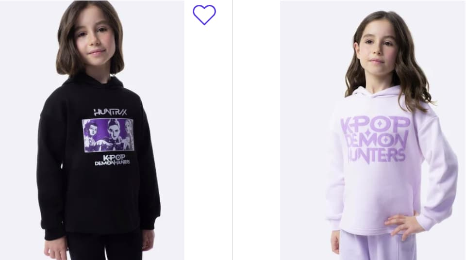 Sudadera con capucha de Niña Kpop Demon Hunters NETFLIX (2 colores).