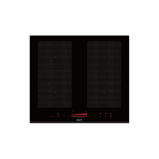 Placa Induccion Kromsline Kfv-22-bk con 2 zonas flex ajustables al recipiente