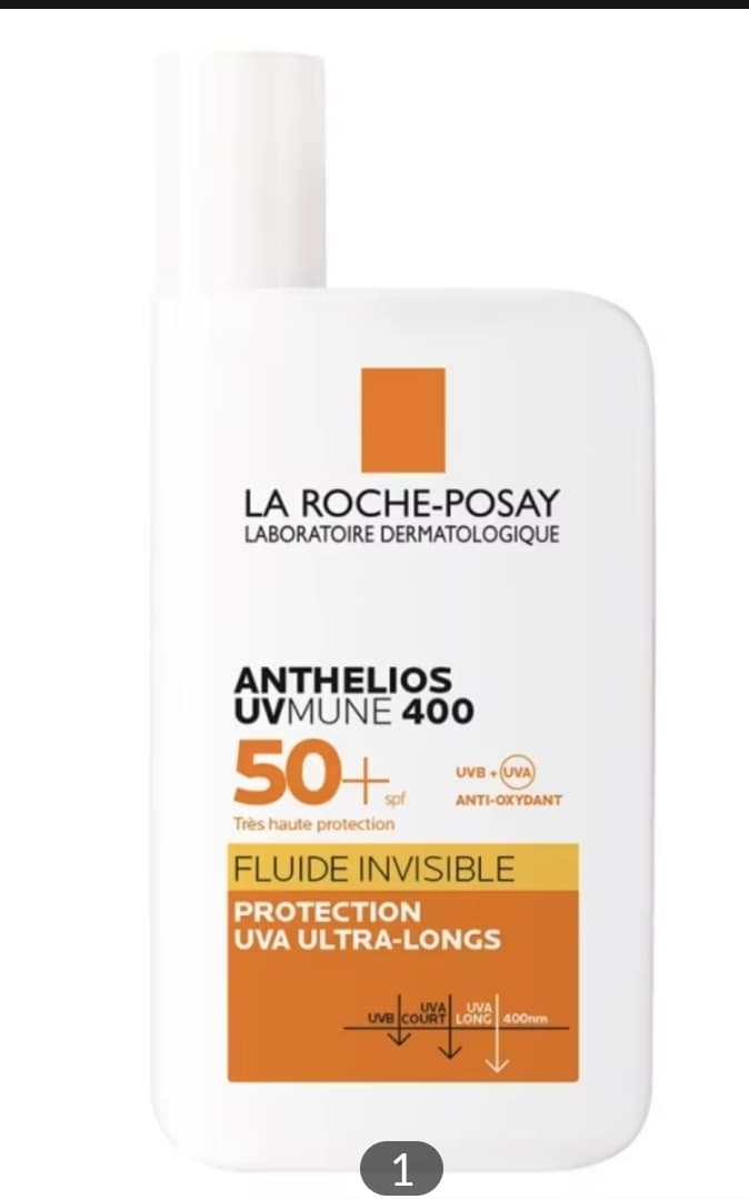 LA ROCHE-POSAY - Anthelios UVMune 400 Crema Solar Fluida Invisible Sin Perfume SPF 50