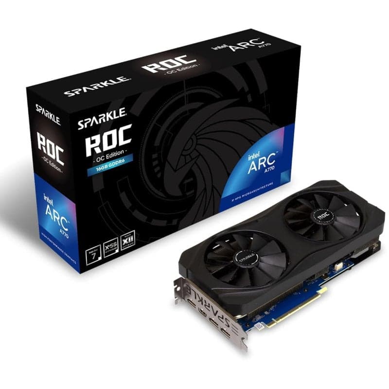 Tarjeta gráfica Sparkle ROC OC Edition Intel Arc A770 16 GB GDDR6