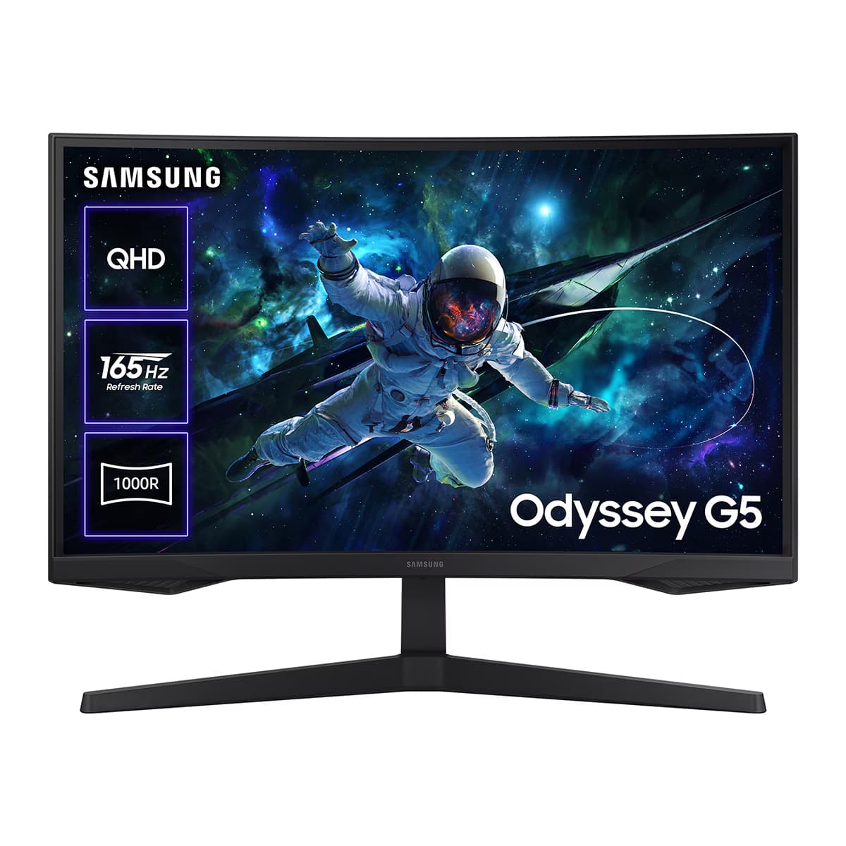 Monitor PC Gaming curvo 68,5 cm (27") Samsung Odyssey G5 LS27CG552EUXEN, 165 Hz, WQHD, FreeSync - Negro