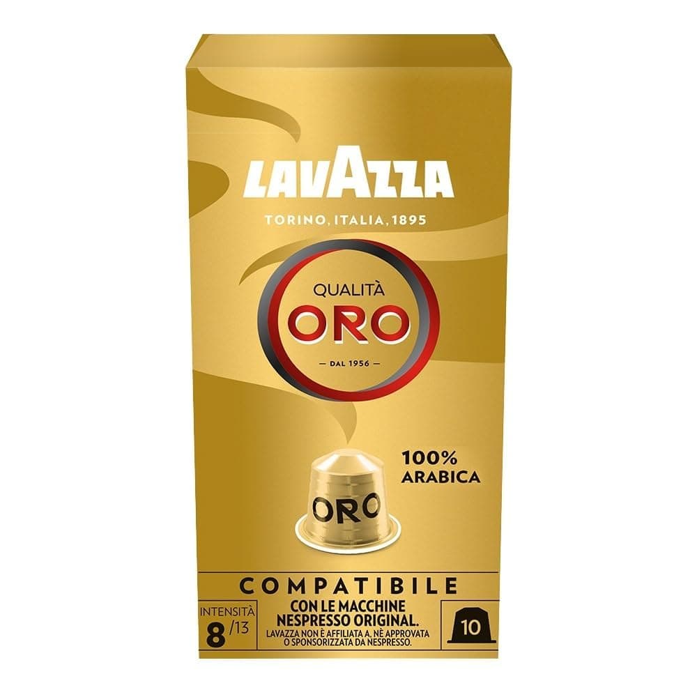 Lavazza, Qualità Oro, 10 Cápsulas de Café Compatibles con las Máquinas Nespresso, 100% Arábica (2'49€ con más suscripciones activas)